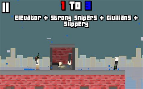 Rooftop Snipers 2 is an online shooting game created by New Eich Games released in 2019. . Rooftop snipers unblocked